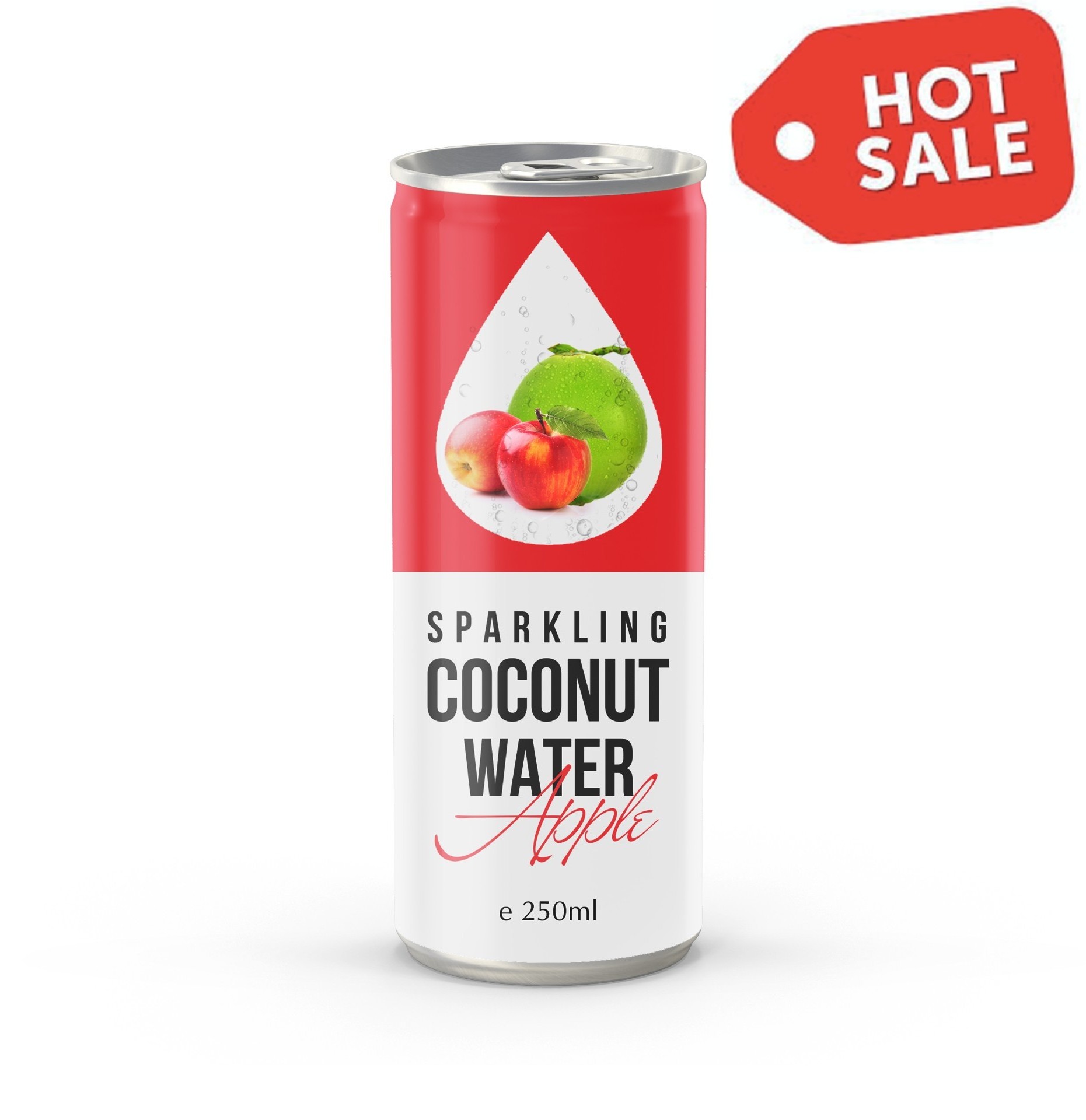 Tropical Sparkling Coconut water Drink mixed with Mango Juice  in 250ml Alu Can