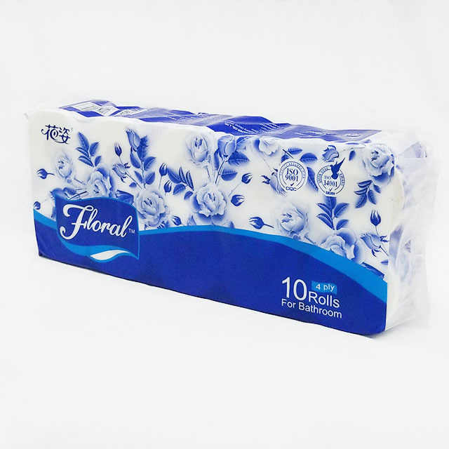 CHINA BLUE Ultra  Soft 4 Ply Exquisite Packaging Toilet Paper