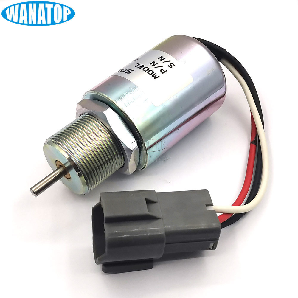 Diesel Generator Shutdown Solenoid SA-3725-12 For Mitsubishi L2E L3E S3L S4L Engine 12V