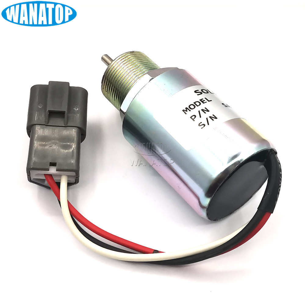 Diesel Generator Shutdown Solenoid SA-3725-12 For Mitsubishi L2E L3E S3L S4L Engine 12V