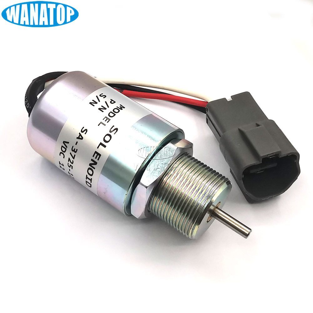 Diesel Generator Shutdown Solenoid SA-3725-12 For Mitsubishi L2E L3E S3L S4L Engine 12V