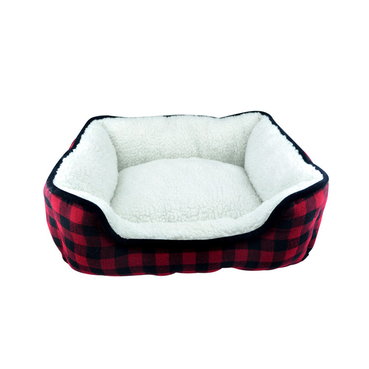 Customized dog bed & accessories Cute Plush Slumber Luxury Soft Pet Bed