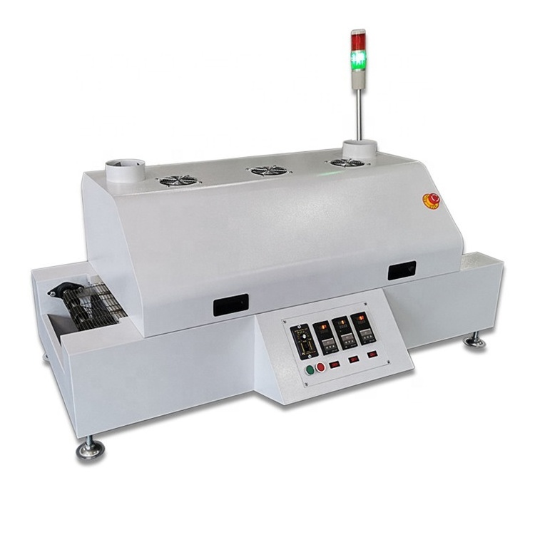 Small 3 zones reflow oven LED PCB reflow soldering machine