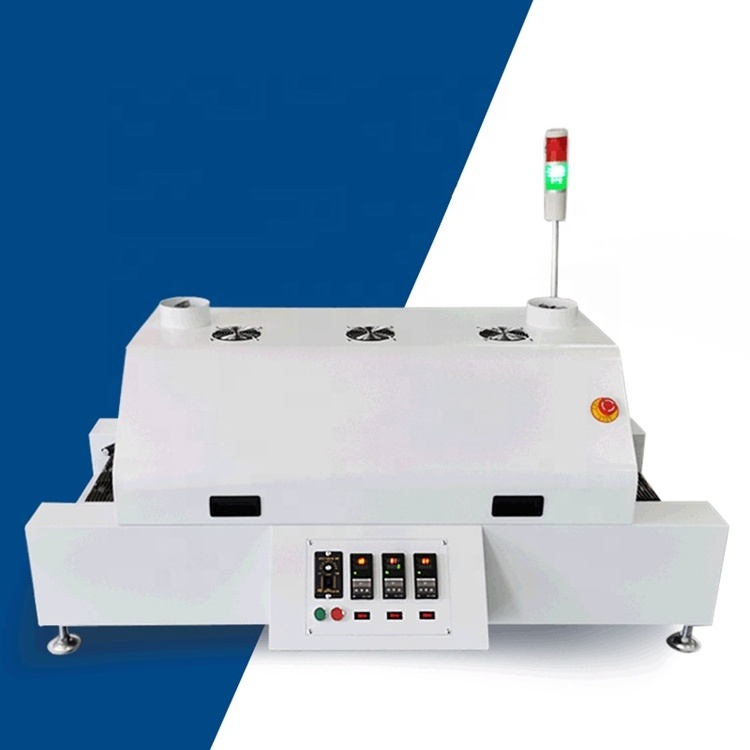 Small 3 zones reflow oven LED PCB reflow soldering machine