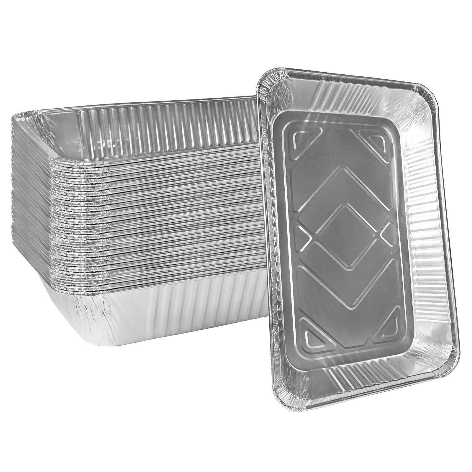 Aluminum Foil Trays Container Full Size Deep Steam Aluminum Foil Table Pans