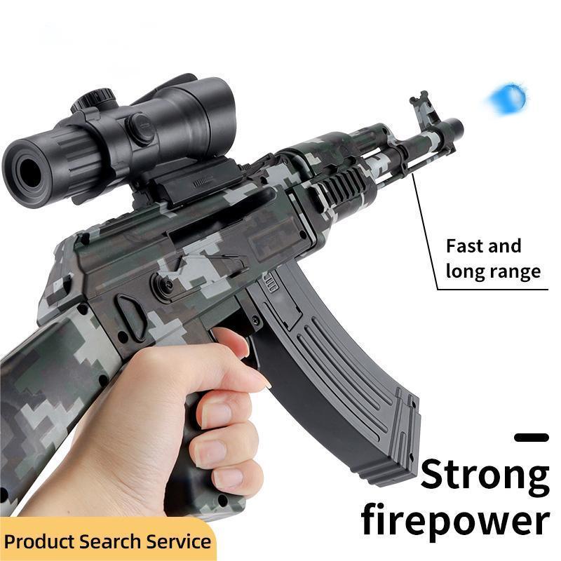 Wancheng Ak47 Sniper Rifle Splatterball Splat Guns Ak-47 Water Gelblaster Adult Gel Splatter Ball Blaster Toy Gun