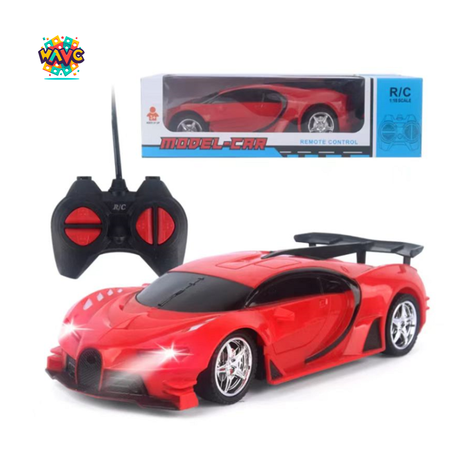 Wancheng Rechargeable High Speed RC Cars Vehicle Racing Toys For Boys Girls Hobby With Led Light Remote Control Car