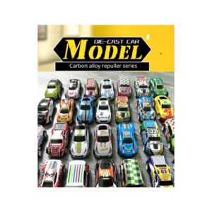 Alloy Customized Promotional Simulation Miniature 1/64 Diecast Toy Vehicles Back Model Car Pull Back Toy Car In Bulk