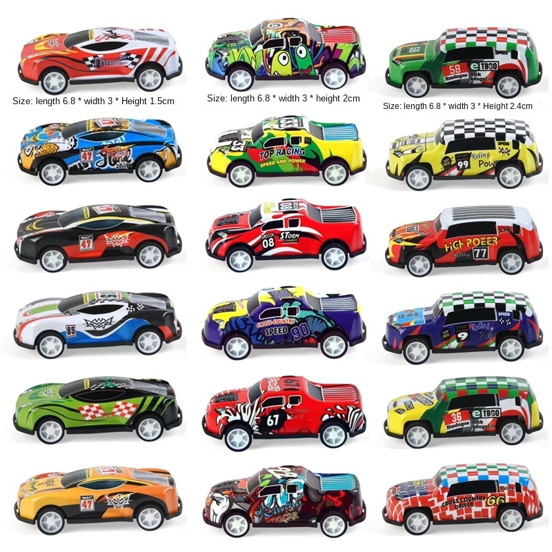 Alloy Customized Promotional Simulation Miniature 1/64 Diecast Toy Vehicles Back Model Car Pull Back Toy Car In Bulk