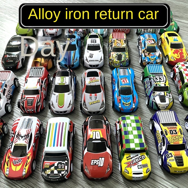 Alloy Customized Promotional Simulation Miniature 1/64 Diecast Toy Vehicles Back Model Car Pull Back Toy Car In Bulk