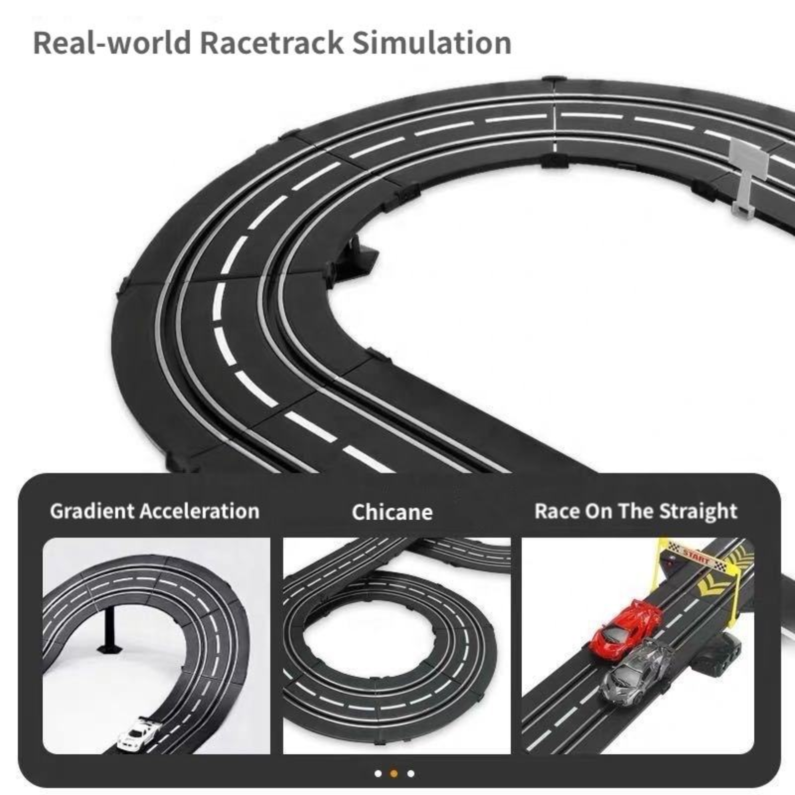 Hot Selling Race Track Toy Car For Boys Electric High Speed Vehicle Slot Toys Dual Racing Car 1:43 Scale Super Loop Long Tracks