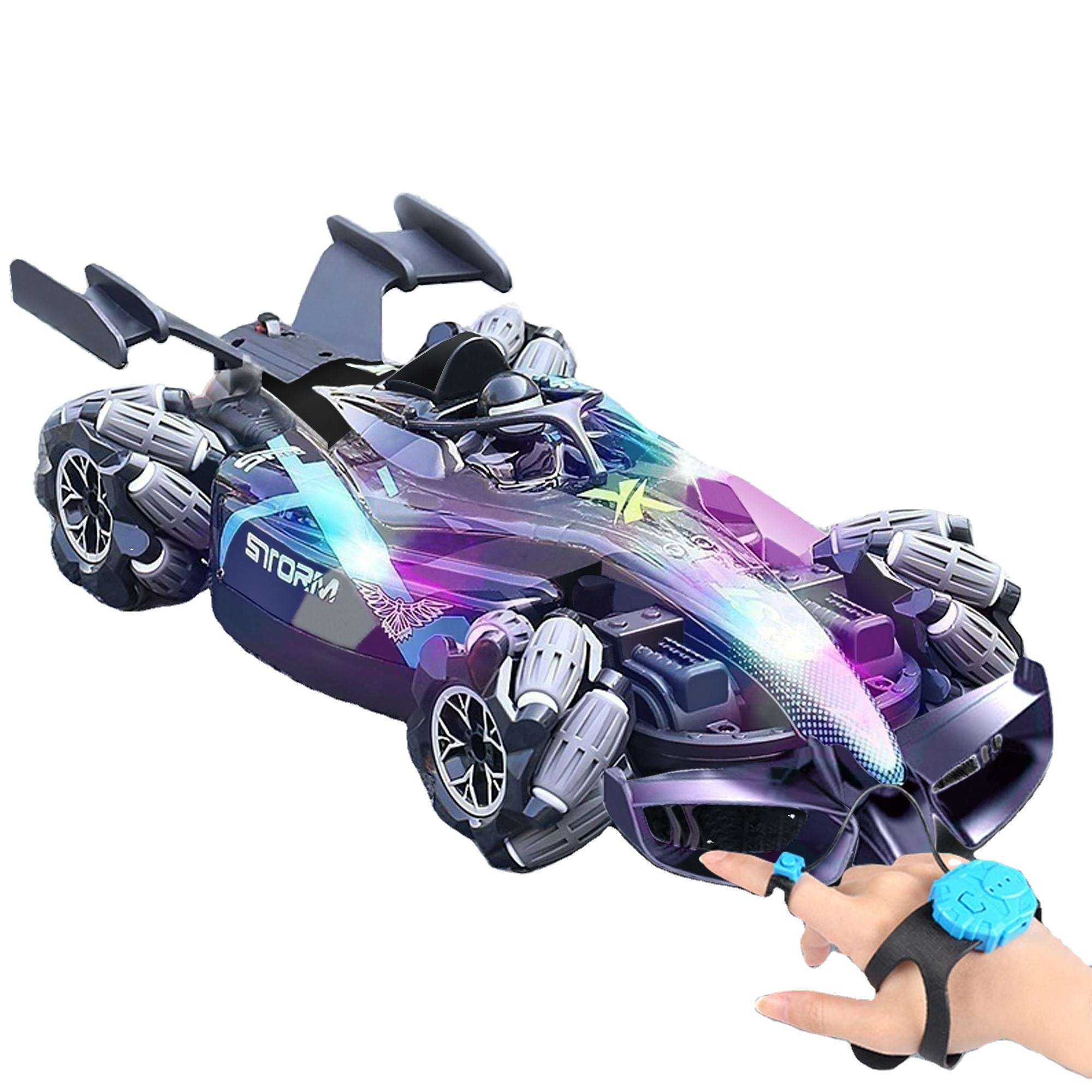 Kids Toys RC 2.4G Electric Remote Control F1 Racing Car 4WD High Speed Drift 360-degree Stunt Sports Car Children's Toys Gift