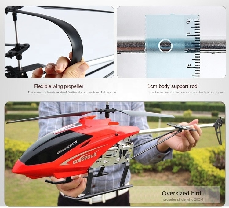 2023 hot sale 2.4G Super Large Remote Control Plane Kids 3.5CH Large Helicopter Drone Toys Big Size Rc Helicopter