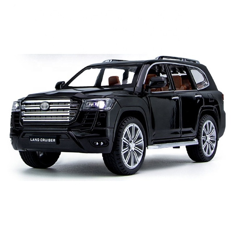 2023 Shantou Cheap Wholesale Diecast Vehicle Toys 1/24 Simulation Land Cruiser LC300 Pull Back Model Car