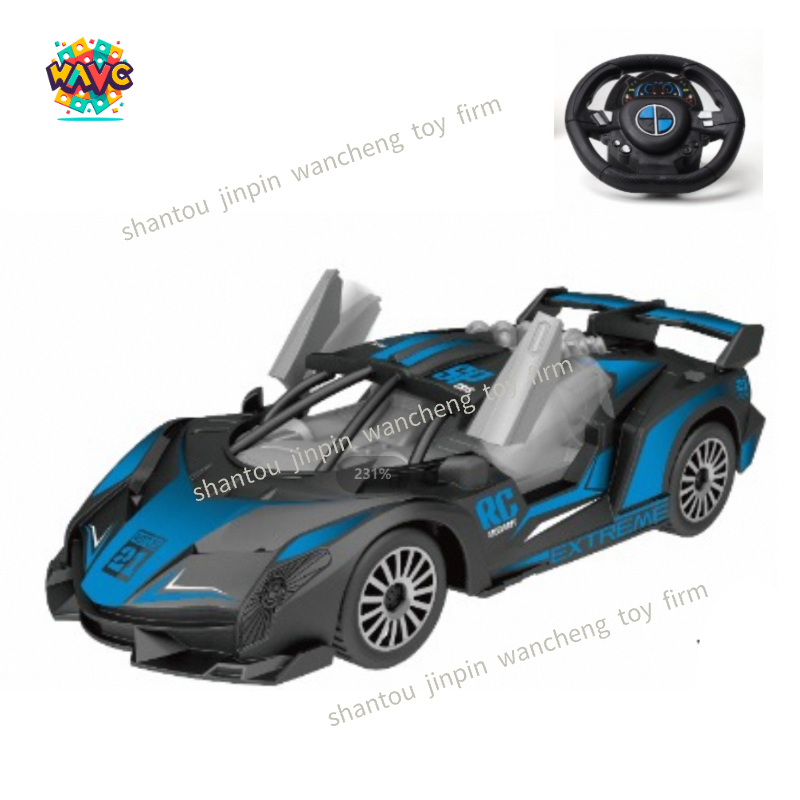 Wholesale Factory Plastic Cool Light Music Two-way Mini Racing Kids Remote Control Toy Rc Car