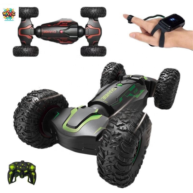 New 2.4G Double Side Roll Remote Control Race Defend Extreme Vehicle Climbing Toy Steer Wheel Twisting Stunt Rc Car