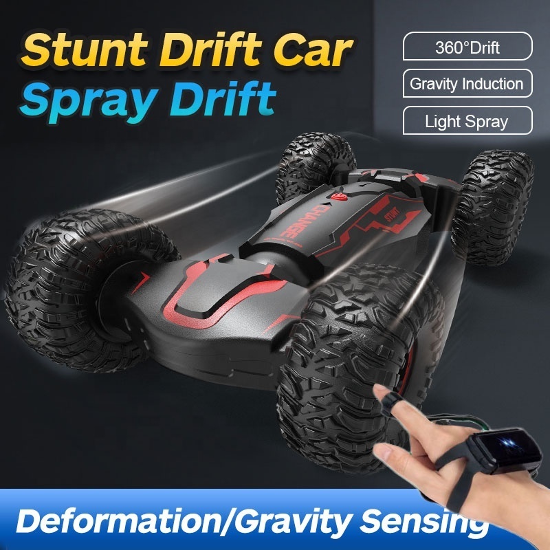 New 2.4G Double Side Roll Remote Control Race Defend Extreme Vehicle Climbing Toy Steer Wheel Twisting Stunt Rc Car