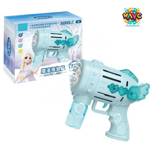 Hot sale Summer Outdoor Automatic Blowing Bubble Machine Toy Kids Soap Bubble Gun