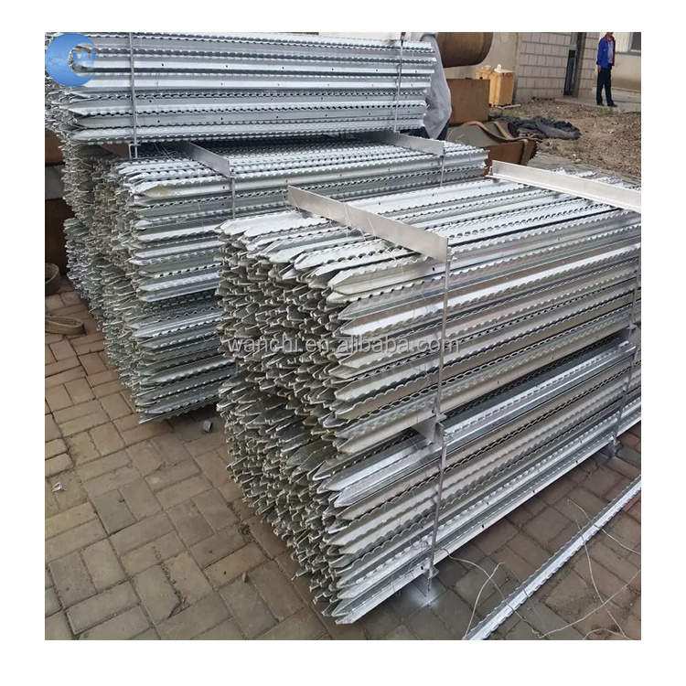 Customized  post bed sun star picket fence post aluminium star picket steel 165cm fence post star picket