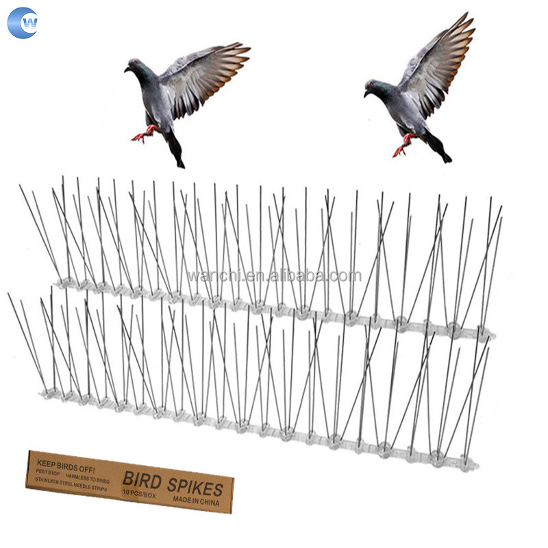 Wholesale Spike Repelling Birds Gel Deterrent Perfect Deterrent Bird Spikes Stainless Steel Bird Spikes Pest Control