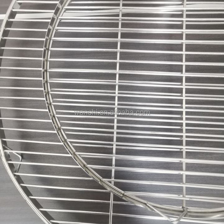 Factory cheap price heavy duty round bbq stainless steel grill grate bbq accessories custom size Non-stick grill grate