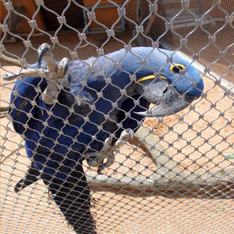 Factory sale Bird cages for canaries stainless steel wire rope mesh net aviary mesh