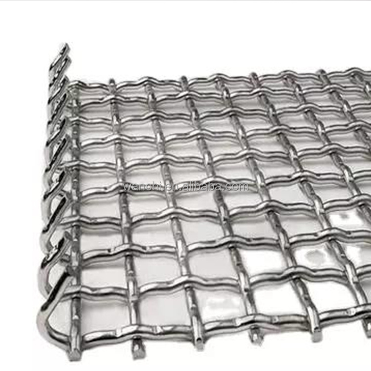 Hot sale Manganese crimped crusher vibrating wire screen mesh for stone quarry