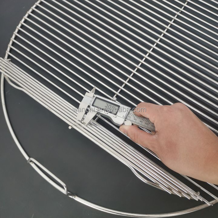 Factory cheap price heavy duty round bbq stainless steel grill grate bbq accessories custom size Non-stick grill grate