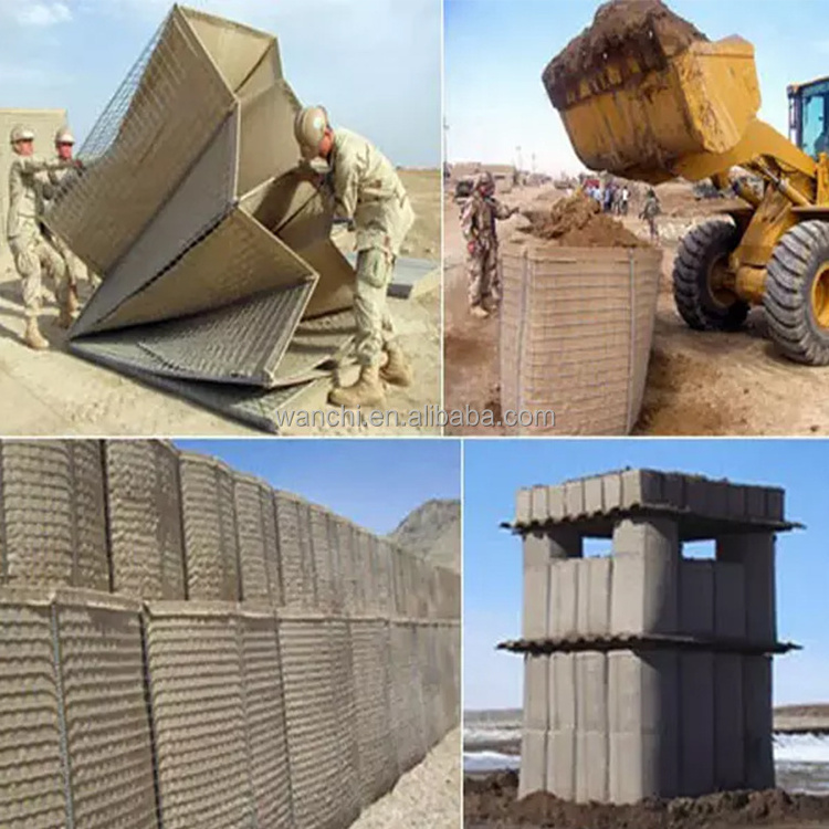 Free sample high quality heavy duty Defensive barriers Defensive bag gabion bastions/Welded Mesh Barrier Bastion