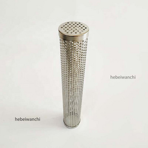 Factory sale Stainless Steel round hole perforated metal filter cylinders sintered wire mesh tube