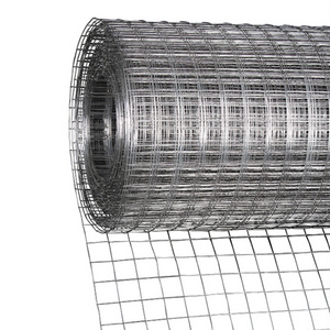 Hot Dipped 1/4"-8" Aperture wire mesh 1/2 x 1/ 2 1/4 Inch electro galvanized welded iron wire mesh windows fence welded for cage