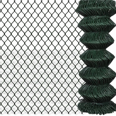 Wholesale customized chain link fence roll 50ft/pvc chain link fence for kenya