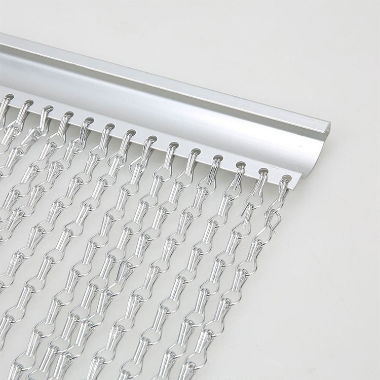 Hot sale Silver Metal Double Jack Chain Curtain Fly Screen Mosquito Screen Insect Screen