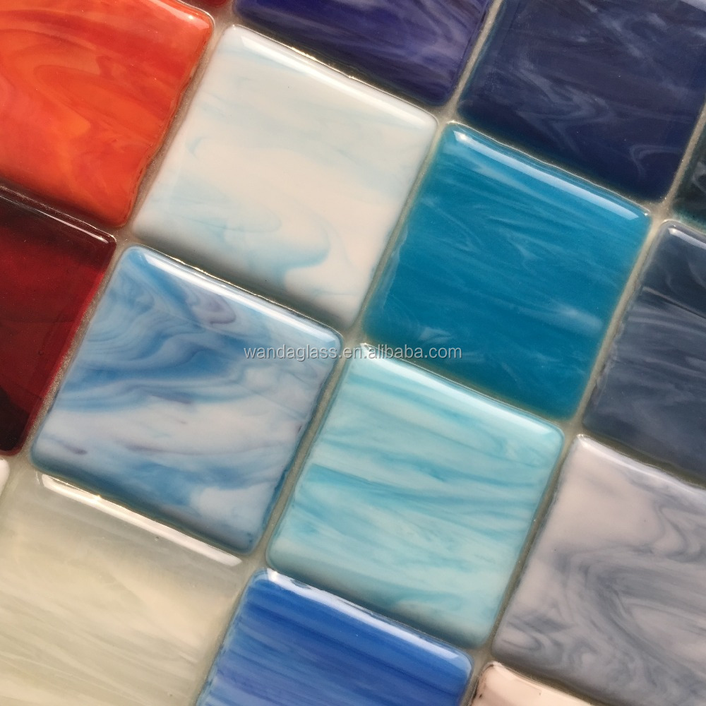 Wall arts Hot saling high quality 8mm stained glass brick,glass mosaic tile, mosaic,Decoration purposes