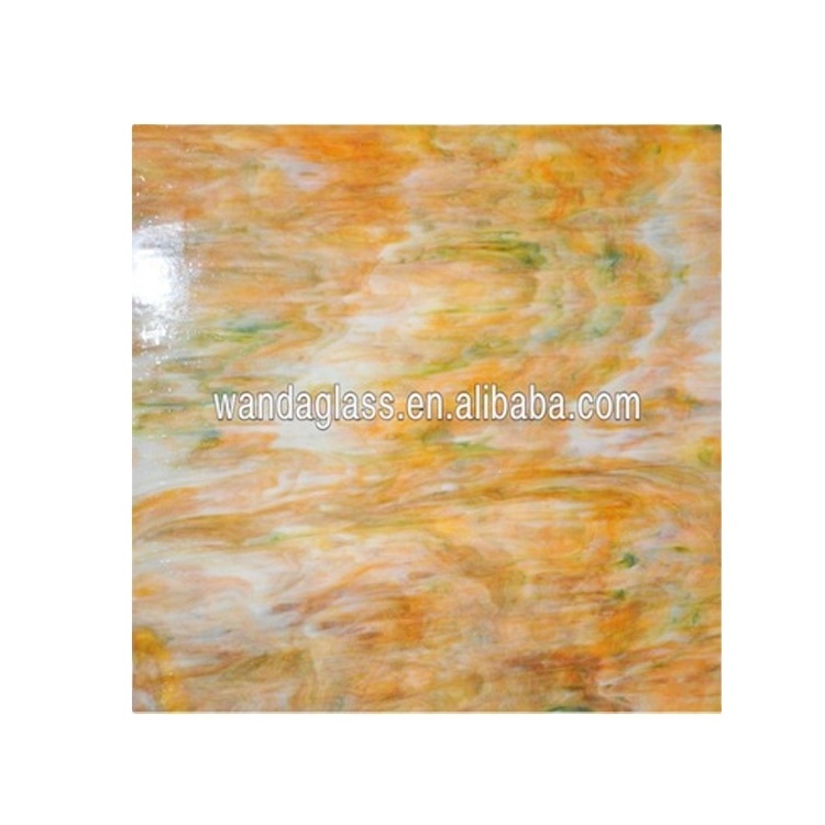 Textured Art Irregular Mix Glass Waves Water Jet Mosaic Tile Wavy Blue And Green Glass Mosaics For Kitchen Wall Tiles