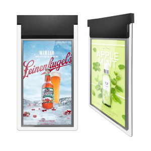 43" 55" Hanging Window Displays Vertical Digital Signage Totem Lcd Tv Screens High Brightness Double Sided Advertising Monitor