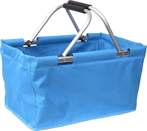 Tote Bag  Cheap Supermarket Fold Collapsable Aluminum Picnic Shopping Basket