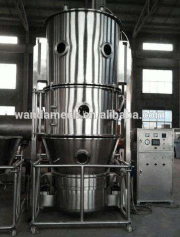 Multi-function high throughput vertical multipurpose one step deep-sea fish oil / yeast concentrate fluid bed pelletizer