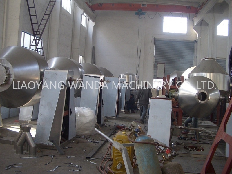 Low temp drying CE standard stainless steel double cone rotary vacuum dryer for chemical antioxidant