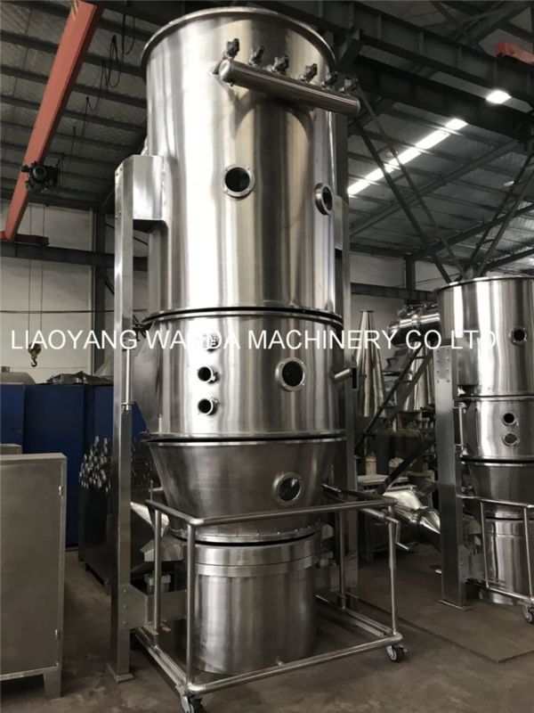 Multi-function high throughput vertical multipurpose one step deep-sea fish oil / yeast concentrate fluid bed pelletizer