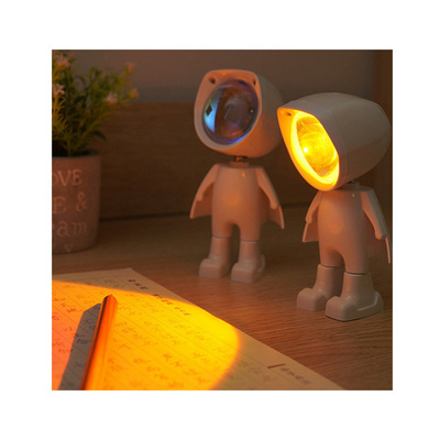 Sunset Photography afterglow projector USB rechargeable home bedroom lighting astronaut decorative moon night table light lamp