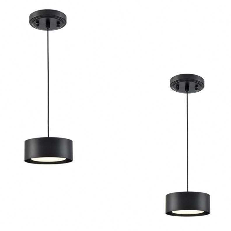 LED Black Pendant Lights Fixture Mini Pendant Lights for Kitchen Island Over Sink Bedroom Bathroom Dining Room