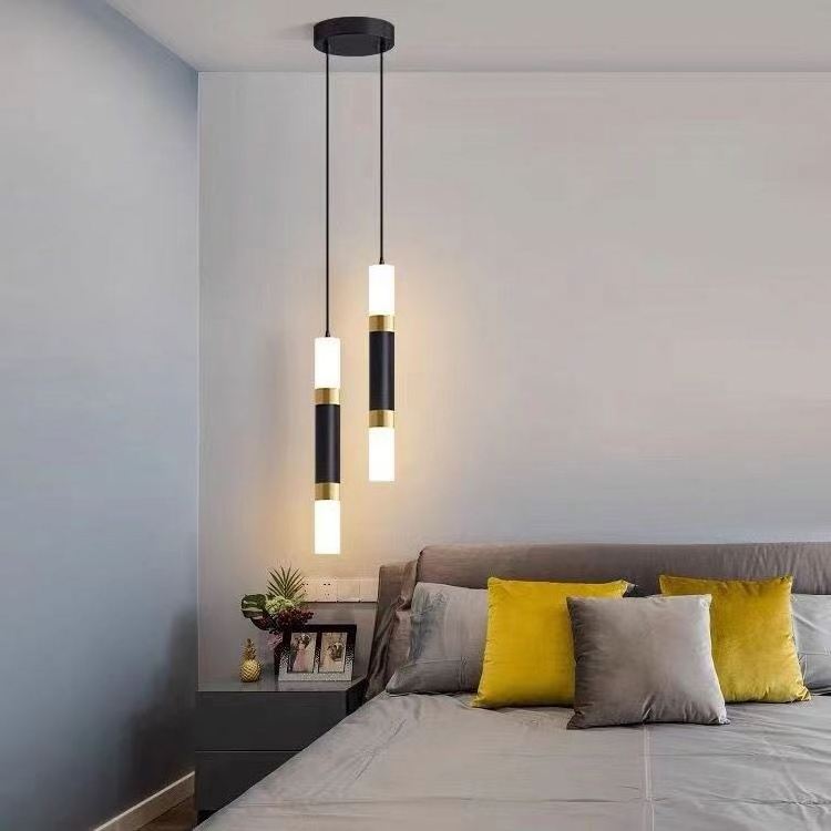 led pendant modern Nordic led mini black and gold bedside small home bedroom creative minimalist bar restaurant chandelier