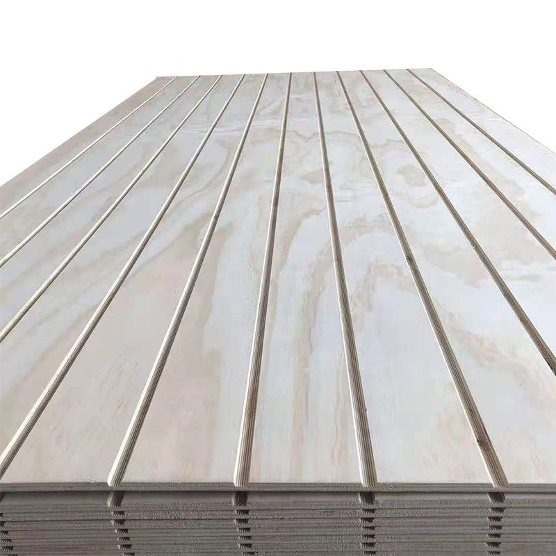 4x8 sheet 18mm slotted melamine MDF boards slatwall wall panels