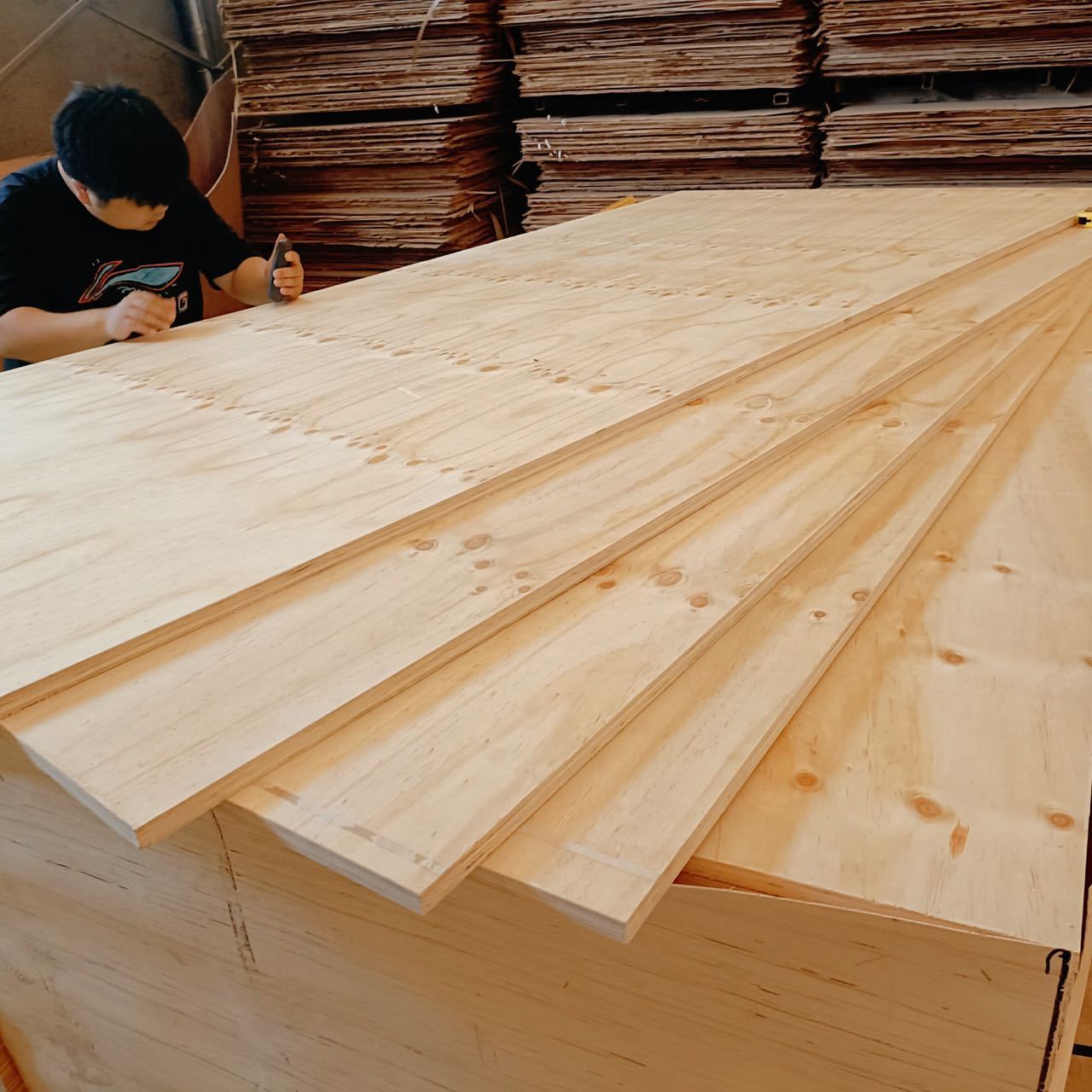 Waterproof Phenolic Wbp Glue Cdx Pine Structural Plywood For Construction 9mm 12mm 15mm 18mm