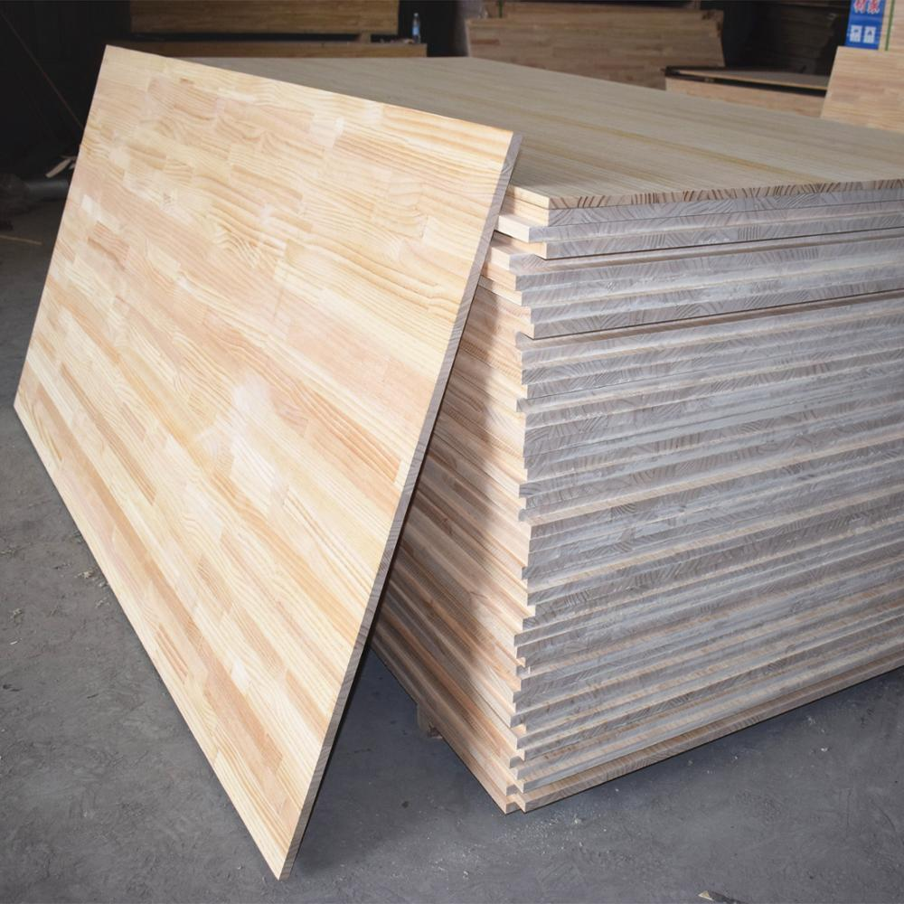 plywood rubber wood veneer Finger Joint Wood of Panel for furniture table - desktop/ countertops/ stair tread/ floating shelf