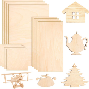 China Supplier Wholesale basswood plywood 1mm 2mm 3mm 4mm 5mm 6mm 7mm Basswood sheets For laser cut DIY Model craft Puzzle Toys