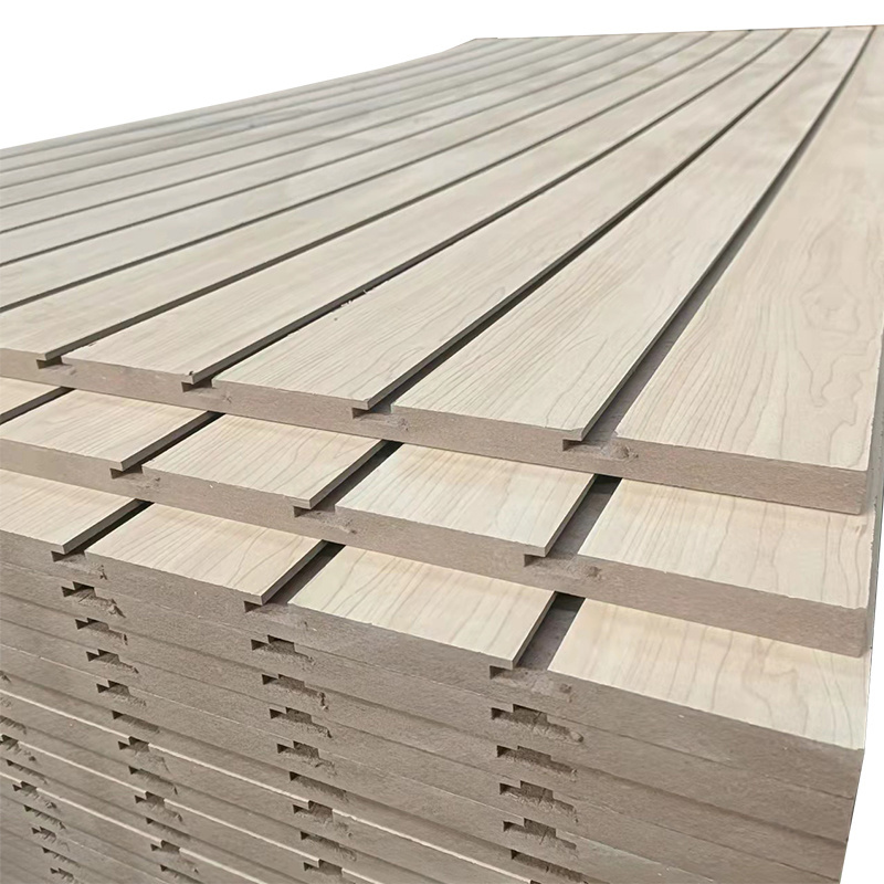 4x8 sheet 18mm slotted melamine MDF boards slatwall wall panels