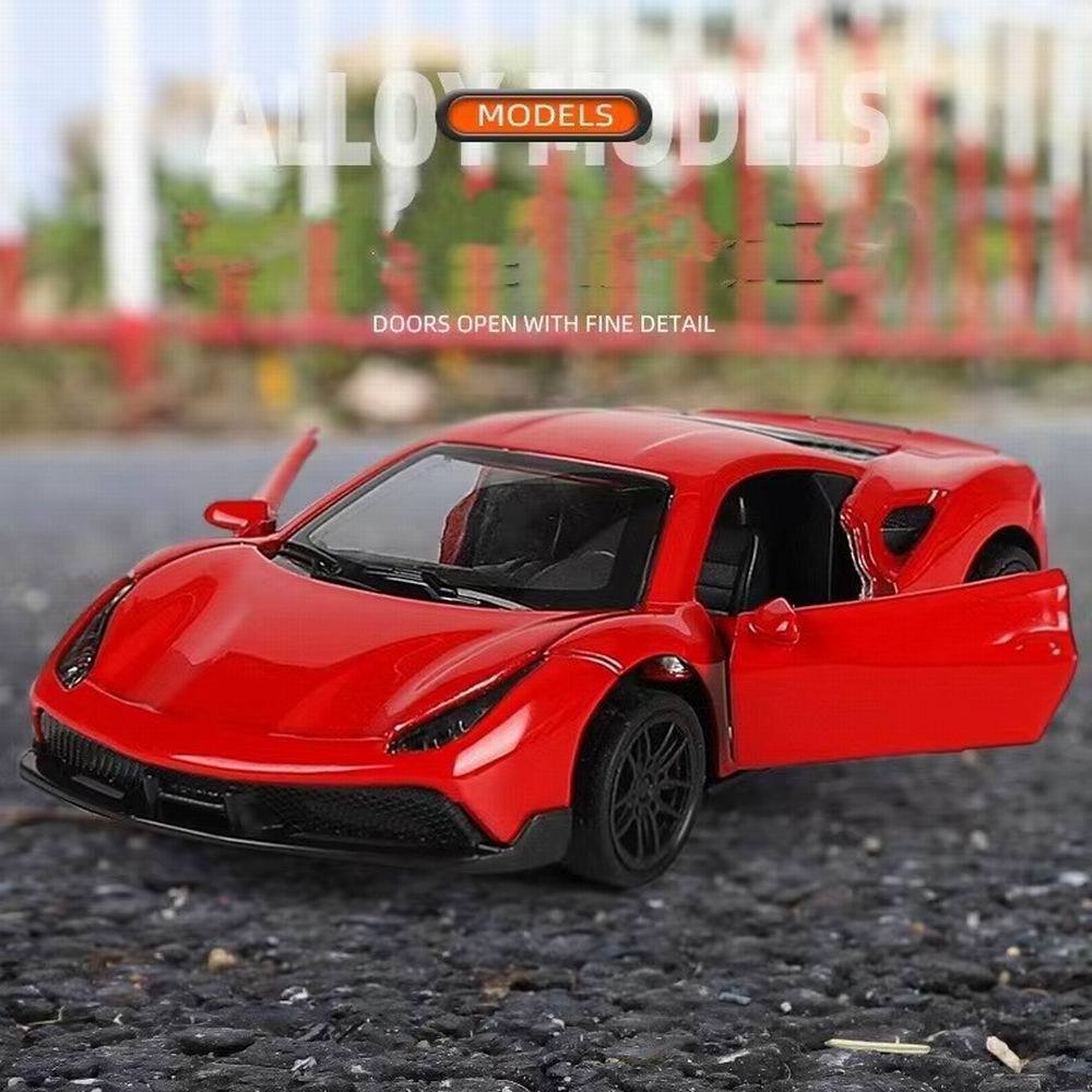 Wholesale Kids Simulation 1/43 Toys Alloy Sports Car Pull Back Diecast Toy Vehicles Metal Craft Mini Model Car for Chidren