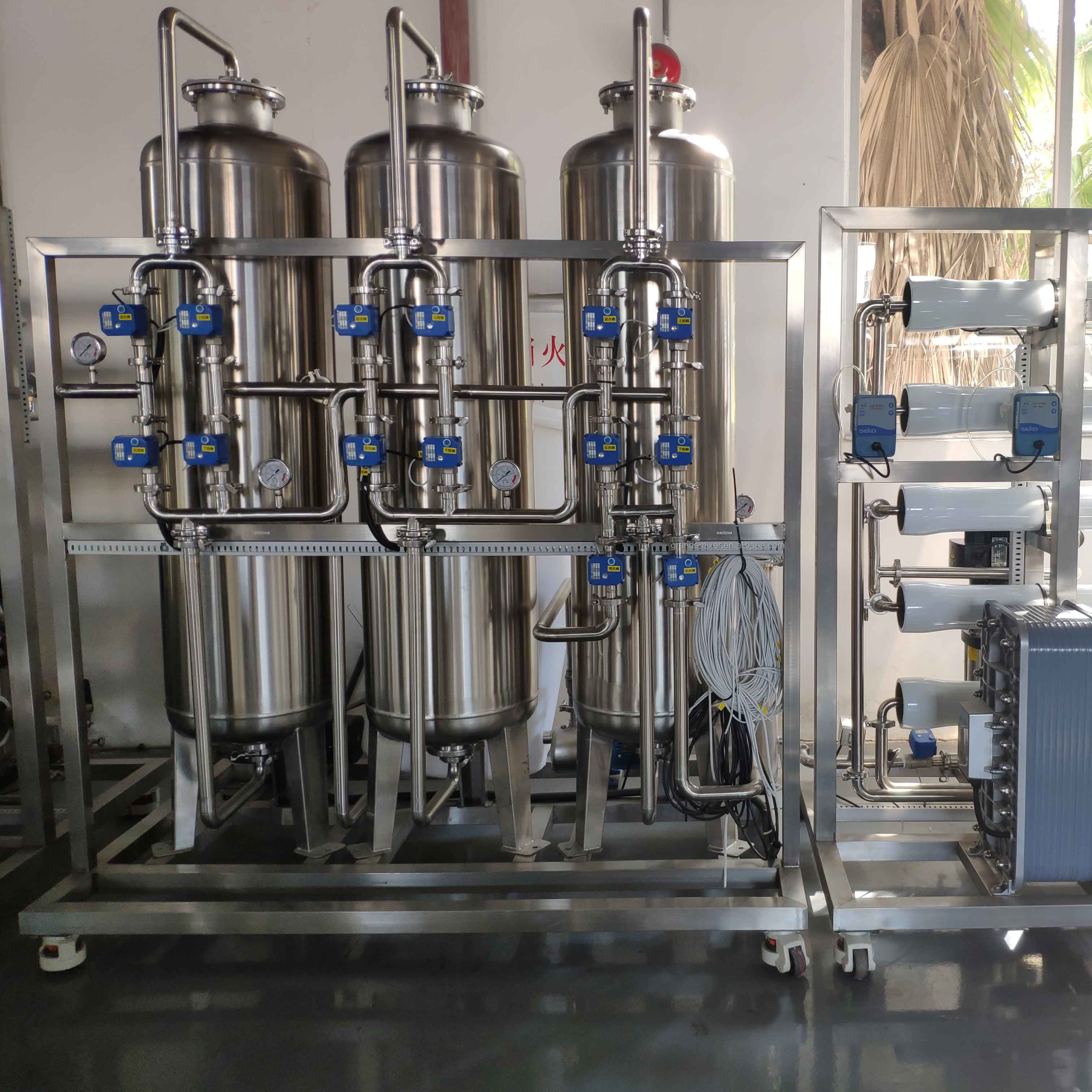 pure water machine used water treatment machinery Tank Agitator Continuous Mixer water treatment machine purification system